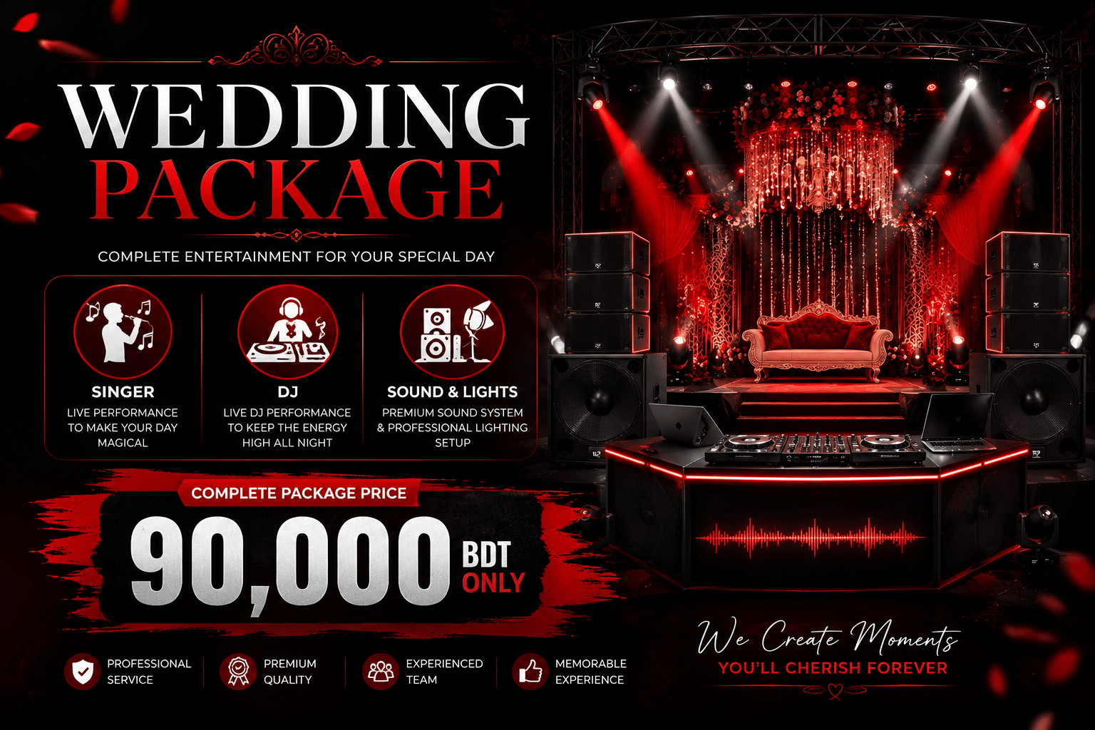 Pricing Plan 3 Dreamweaver Wedding Package
